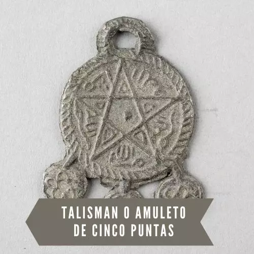 Talismán o amuleto de cinco puntas
